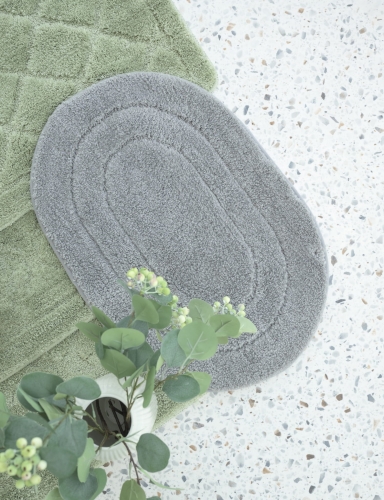 Efloor Dywanik Łazienkowy Soft 40x60cm Owal Szary