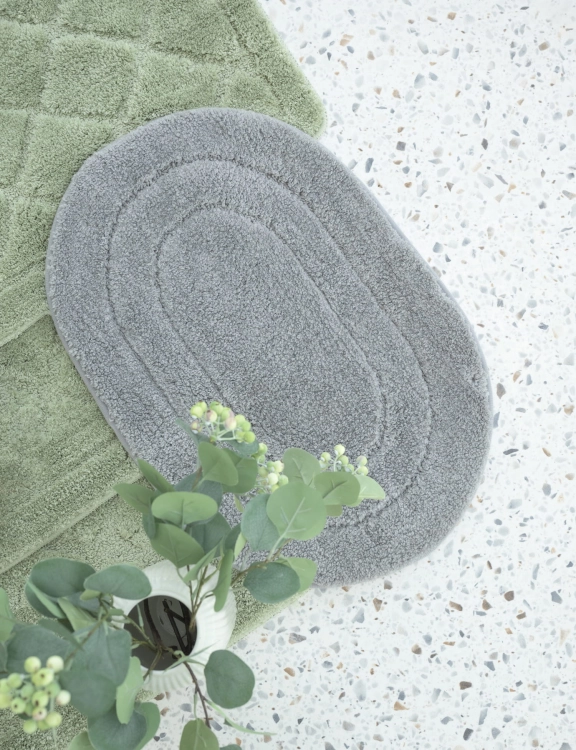 Efloor Dywanik Łazienkowy Soft 40x60cm Owal Szary