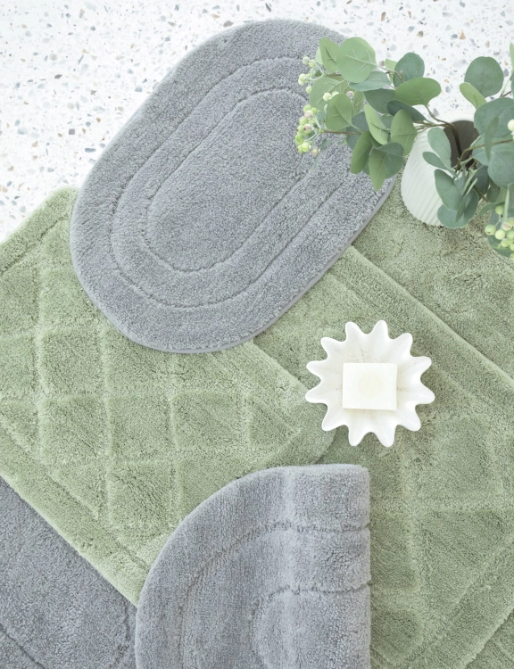 Efloor Dywanik Łazienkowy Soft 50x80cm Owal Szary