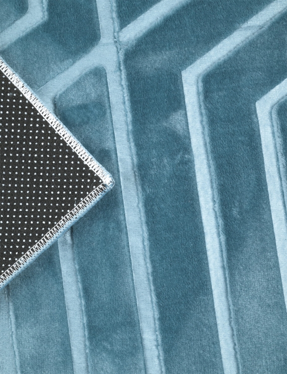 efloor_Dywan_Glamour_200x300cm_Geometryczny_3D_Niebieski