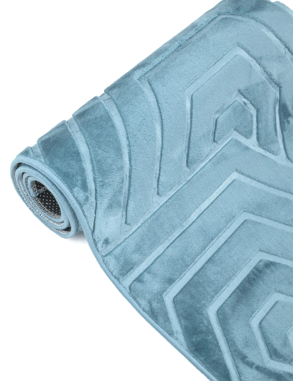 efloor_Dywan_Glamour_160x220cm_Geometryczny_3D_Niebieski