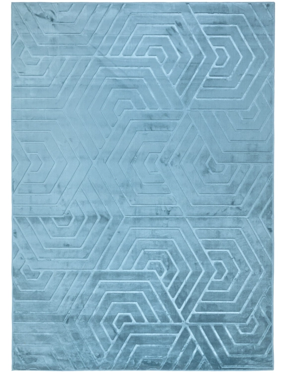 efloor_Dywan_Glamour_160x220cm_Geometryczny_3D_Niebieski