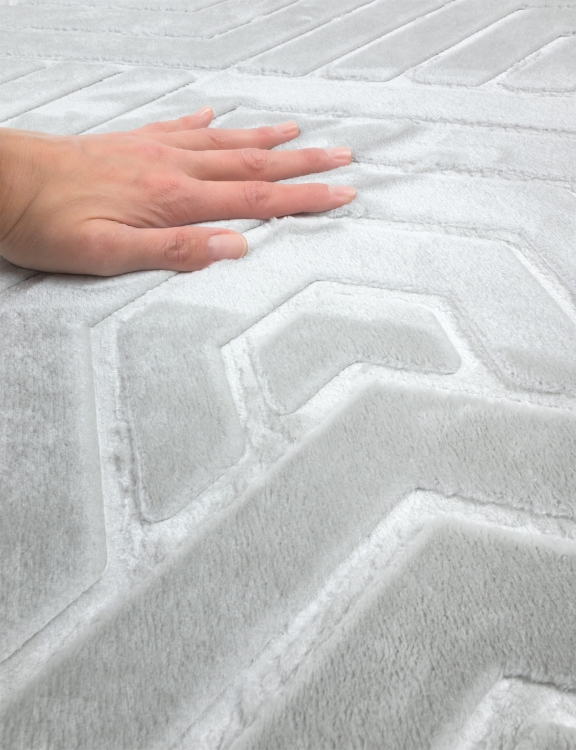 efloor_Dywan_Glamour_80x150cm_Geometryczny_3D_Szary