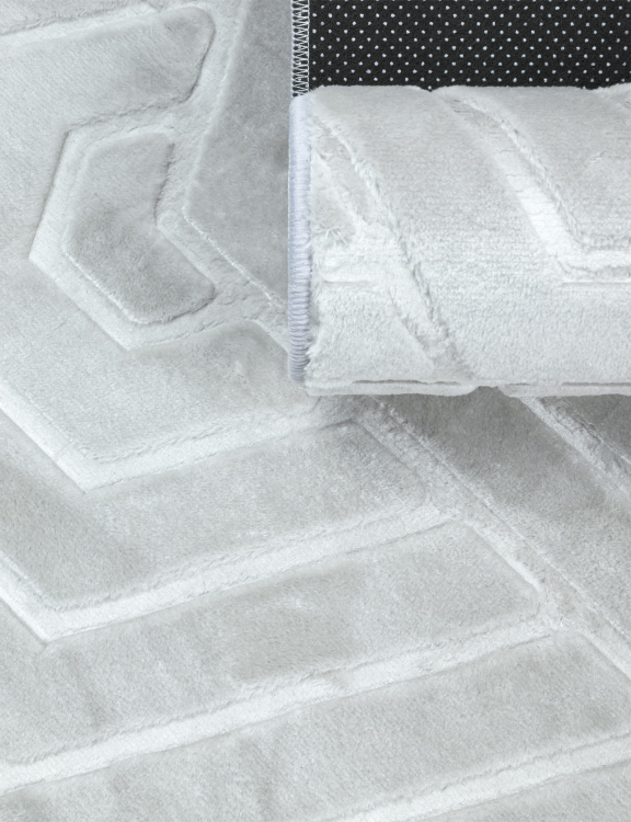 efloor_Dywan_Glamour_80x150cm_Geometryczny_3D_Szary