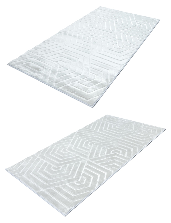 efloor_Dywan_Glamour_80x150cm_Geometryczny_3D_Szary