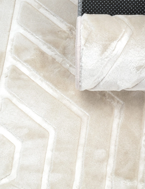 efloor_Dywan_Glamour_80x150cm_Geometryczny_3D_Bezowy