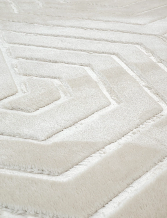 efloor_Dywan_Glamour_80x150cm_Geometryczny_3D_Bezowy