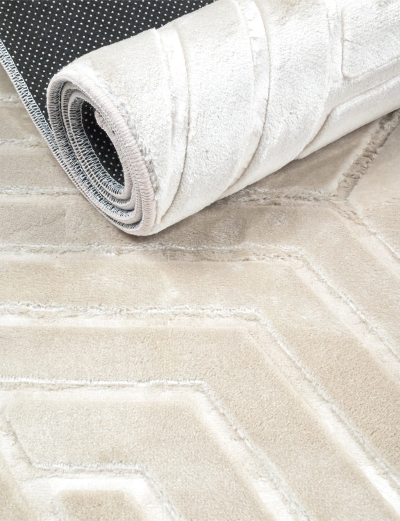 efloor_Dywan_Glamour_80x150cm_Geometryczny_3D_Bezowy