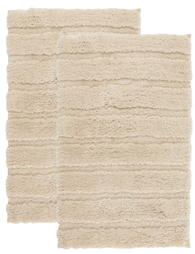 efloor Komplet Dywaników Łazienkowych Henry Zestaw 2 szt 50x80cm Beżowy