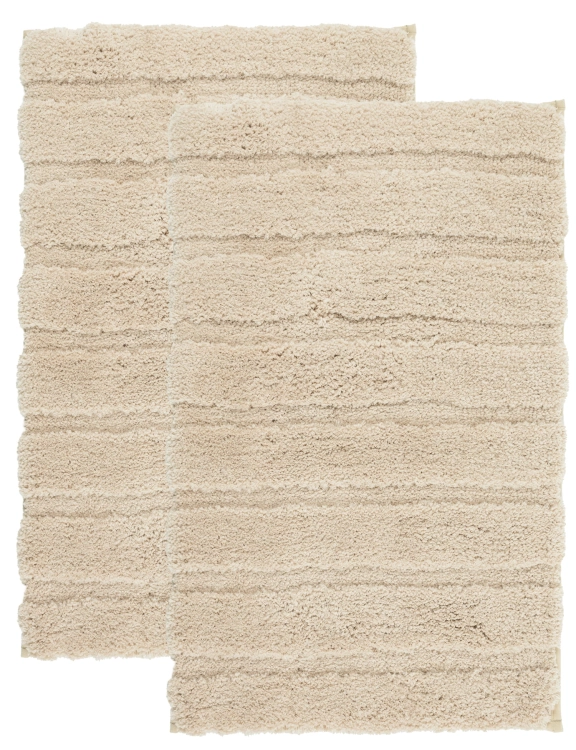 efloor Komplet Dywaników Łazienkowych Henry Zestaw 2 szt 50x80cm Beżowy