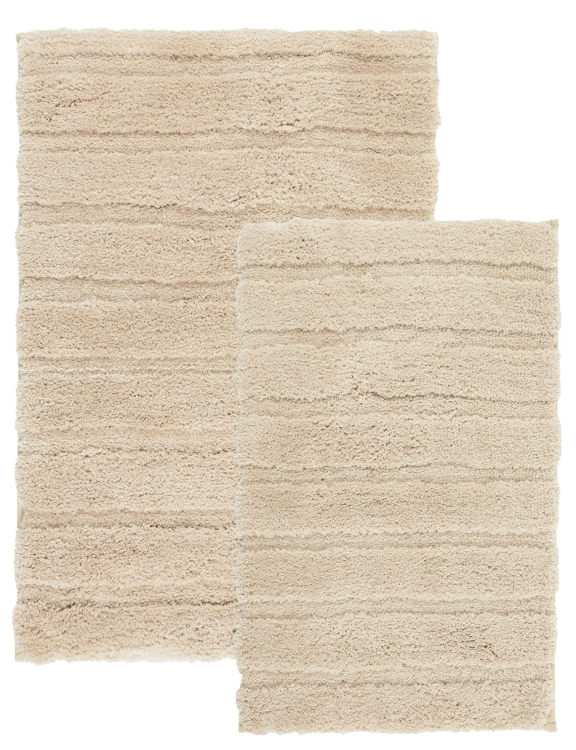 efloor Komplet Dywaników Łazienkowych Henry Zestaw 2 szt Beżowy