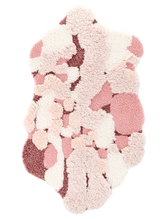 efloor_EF0392_dywanik_lazienkowy_shaggy_gaia_soft_pluszowy_60x100cm_abstrakcja_rozowy