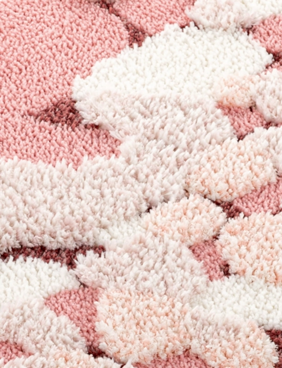 efloor_EF0392_dywanik_lazienkowy_shaggy_gaia_soft_pluszowy_60x100cm_abstrakcja_rozowy