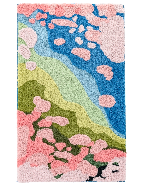 efloor_EF0388_dywanik_lazienkowy_shaggy_gaia_pure_pluszowy_60x100cm_krajobraz_wielokolorowy