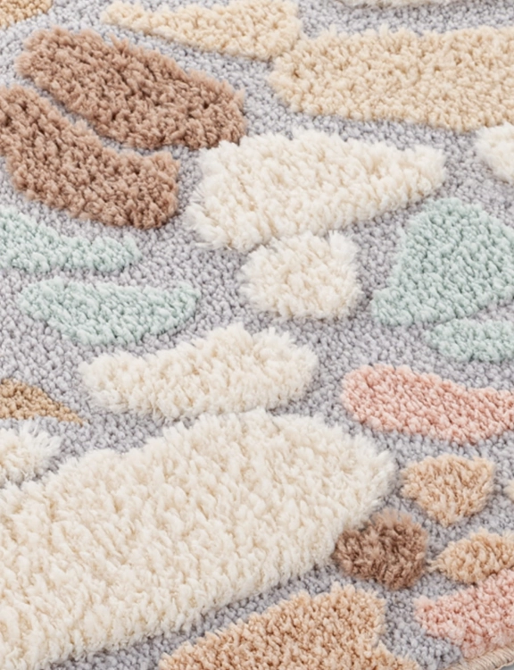 efloor_EF0382_dywanik_lazienkowy_shaggy_gaia_pure_pluszowy_60x100cm_kamyki_wielokolorowy