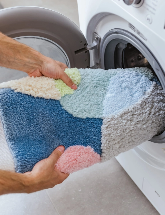 efloor_EF0380_dywanik_lazienkowy_shaggy_gaia_pure_pluszowy_60x100cm_geometryczny_wielokolorowy