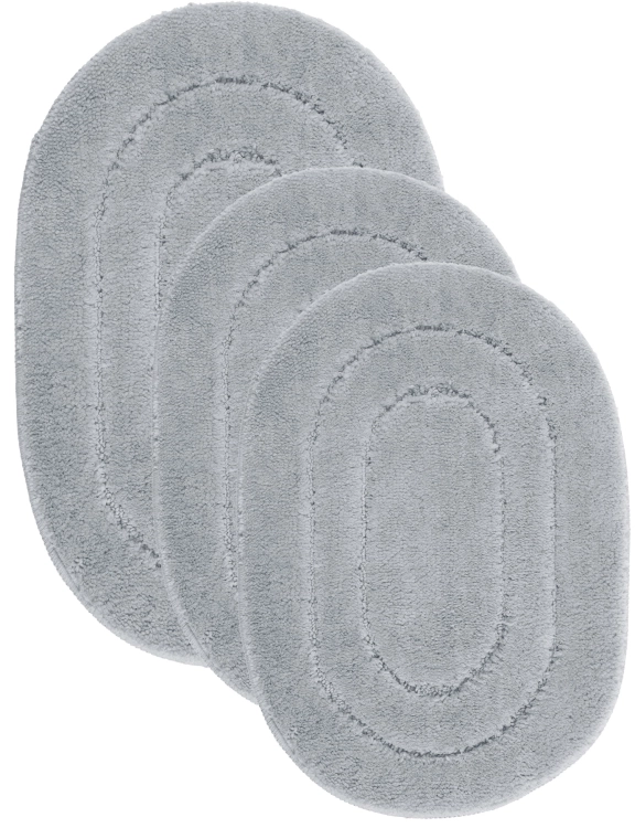 Efloor Komplet Dywaników Łazienkowych Soft 3el 50x80cm + 2szt. 40x60cm Owal Beżowy