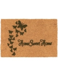 Wycieraczka pod drzwi kokosowa Flock 40x60cm Home Sweet Home Naturalny
