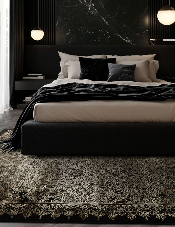 e-floor_dywan_glamour_grece_160x230cm_ornament_czarny