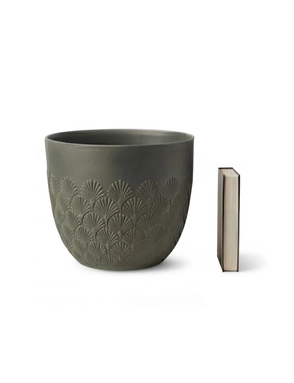 efloor_donica_ogrodowa_melody_40,6x35,6wys_zielony_wzor_wachlarzowy