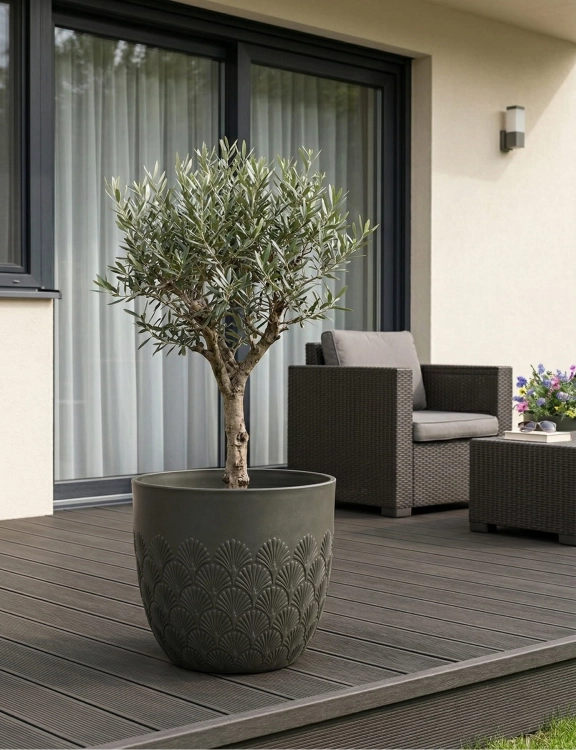 efloor_donica_ogrodowa_melody_40,6x35,6wys_zielony_wzor_wachlarzowy