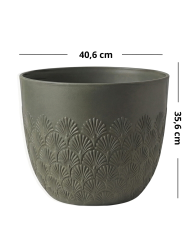 efloor_donica_ogrodowa_melody_40,6x35,6wys_zielony_wzor_wachlarzowy