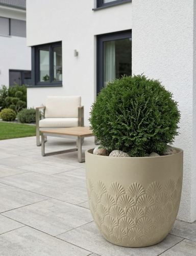 efloor_donica_ogrodowa_melody_40,6x35,6wys_bezowy_wzor_wachlarzowy