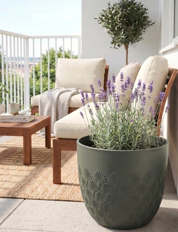 efloor_donica_ogrodowa_melody_40,6x35,6wys_zielony_wzor_wachlarzowy