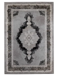 Dywan Grece 120x170cm Klasyk Palace Czarno-Srebrny