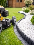 Obrzeże Trawnikowe Paleta 168sztuk + szpilki Mowing Stone Szary 120dł.x7szer.x8wys.