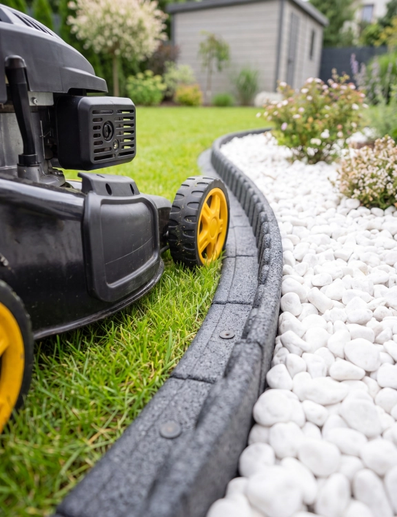 Efloor Obrzeże Trawnikowe Paczka 16szt + szpilki Mowing Stone Szary 120dł.x7szer.x8wys.