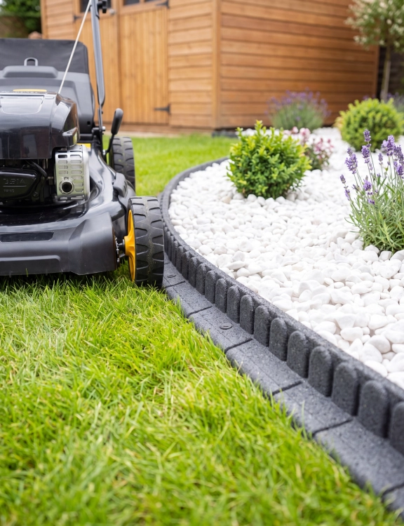 Efloor Obrzeże Trawnikowe Paczka 6szt + szpilki Mowing Stone Szary 120dł.x7szer.x8wys.
