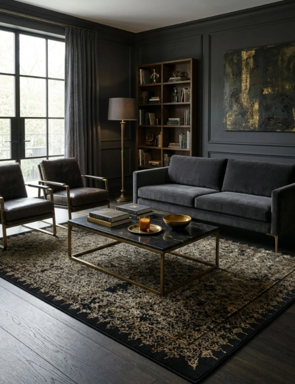 e-floor_dywan_glamour_grece_200x290cm_ornament_czarny