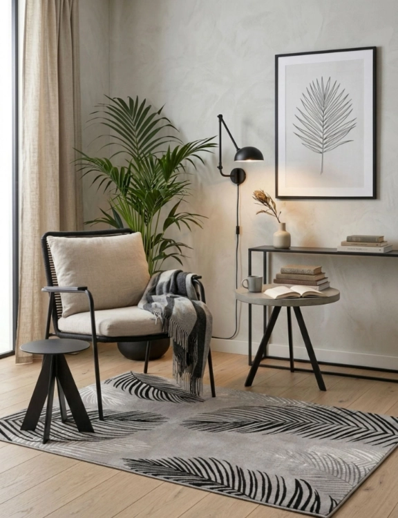 e-floor_dywan_glamour_grece_80x150cm_palmy_szary