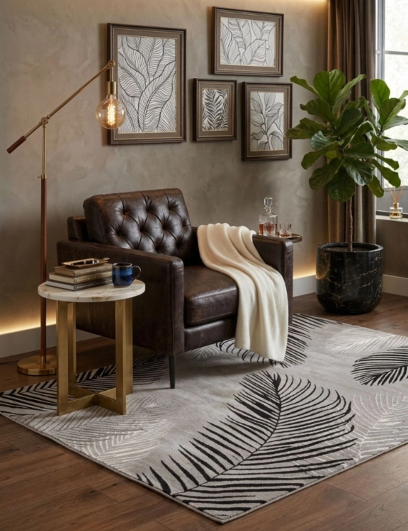 e-floor_dywan_glamour_grece_120x170cm_palmy_szary