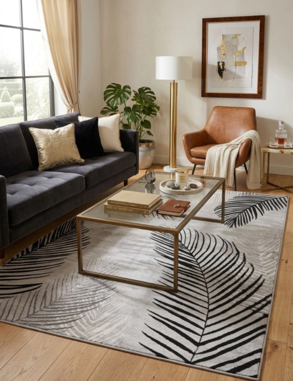 e-floor_dywan_glamour_grece_160x230cm_palmy_szary