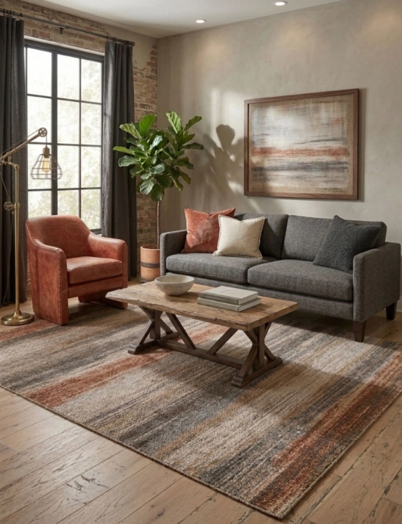 e-floor_dywan_vintage_country_200x290cm_ombre_pasy_bezowy