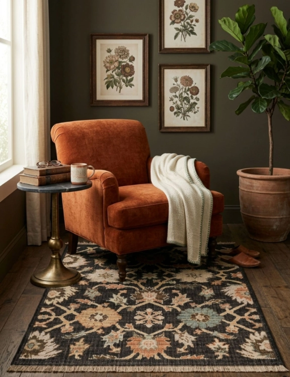 efloor_dywan_royal_wool_120x170cm_kwiaty_czarny