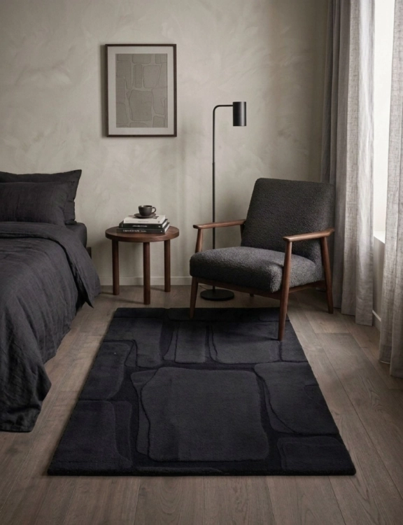 efloor_dywan_rabbit_3D_80x150cm_modern_czarny