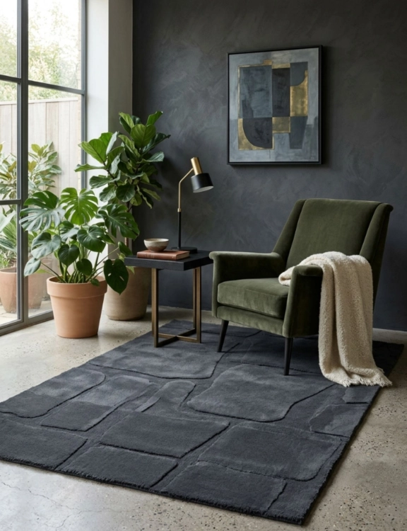 efloor_dywan_rabbit_3D_120x170cm_modern_ciemny_szary