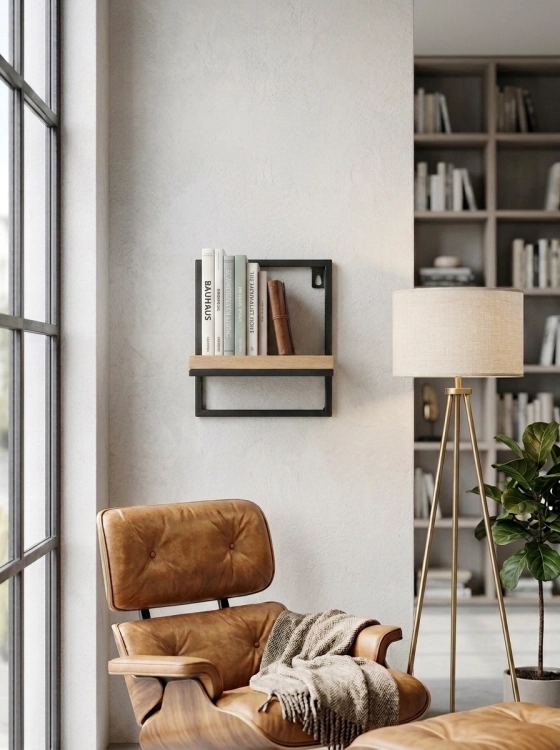 efloor_kwietnik_na_sciane_metalowy_loft_polka_srodek_19x20x19cm_czarny