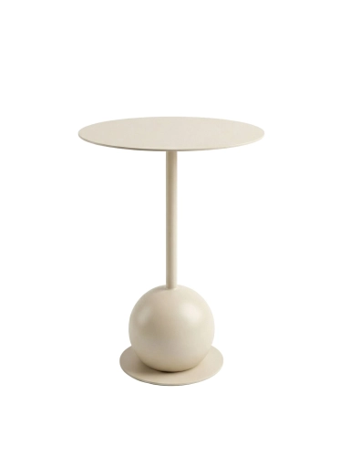Stolik pomocniczy okrągły La Repita 40x66cm Loft Biały