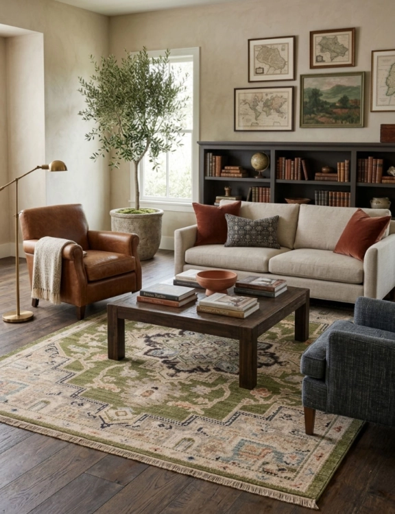 efloor_dywan_royal_wool_120x168cm_klasyczny_zielony