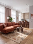 Dywan Wełniany Royal 160x220cm Kwiaty Beżowy PREMIUM