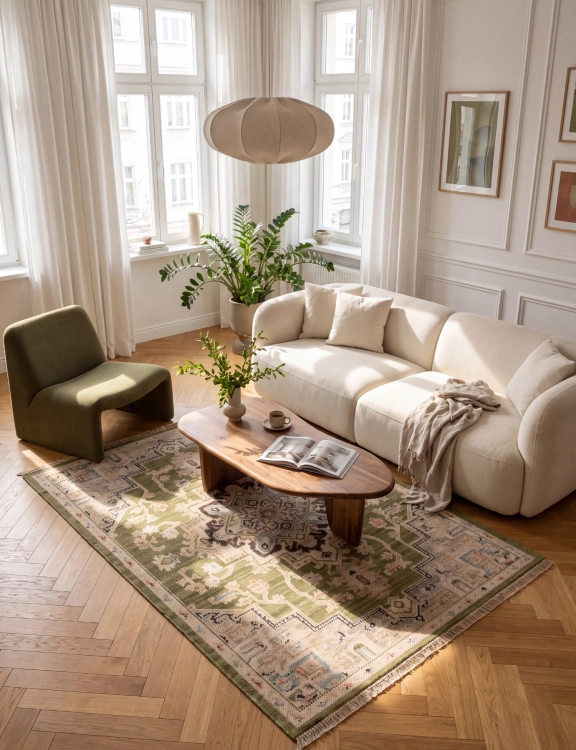 efloor_dywan_royal_wool_200x285cm_klasyczny_zielony
