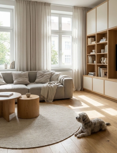 Efloor Dywan Wełniany Alma Wool 160cm Okrągły Beżowy
